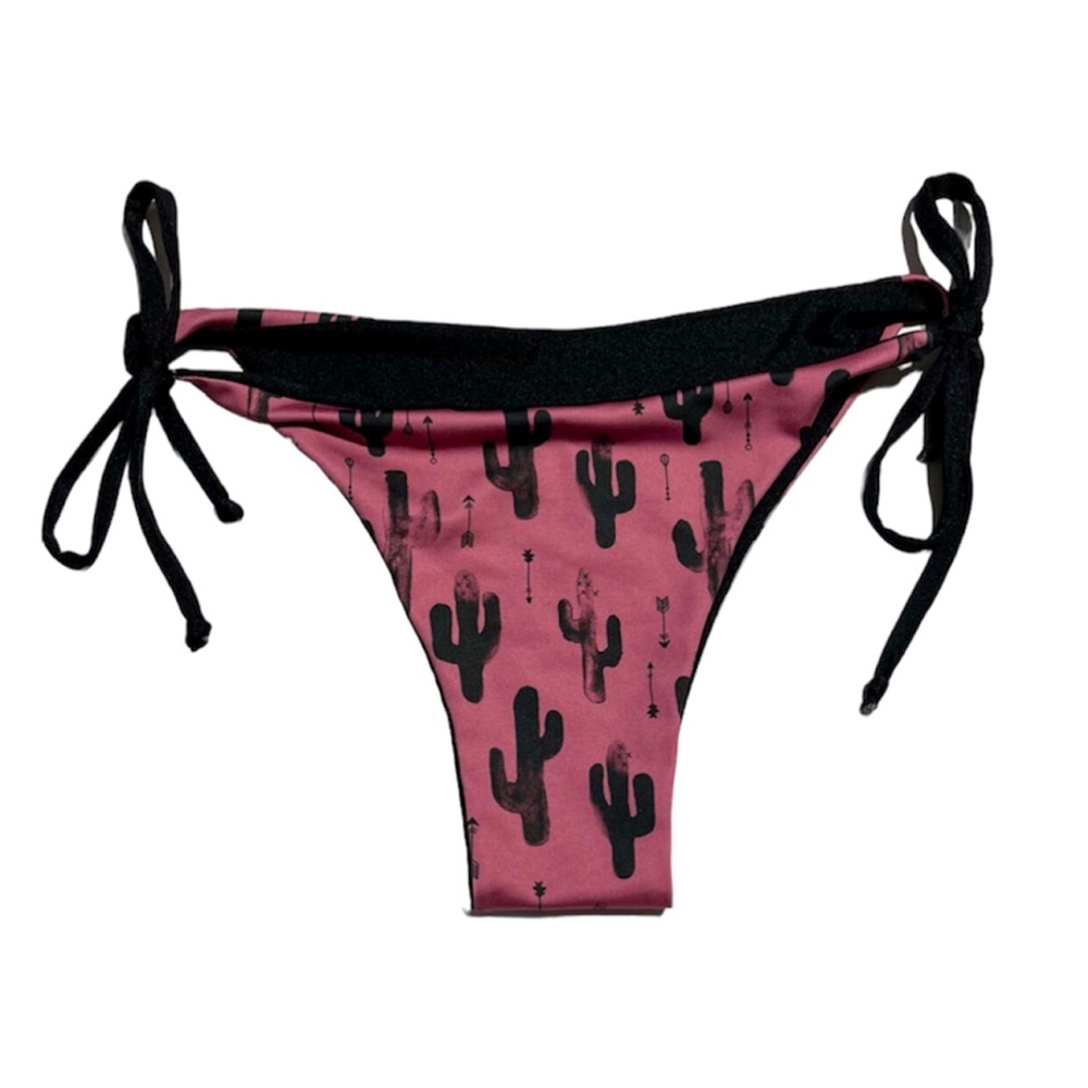 Handmade reversible Brazilian cut bikini bottoms M/L